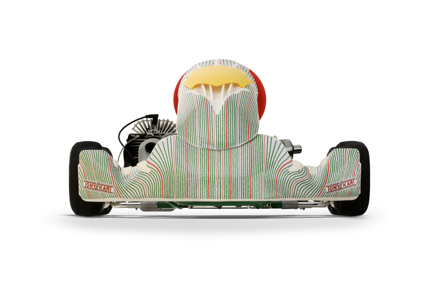 Front of a 2025 Tony Kart Rookie EVM/25.