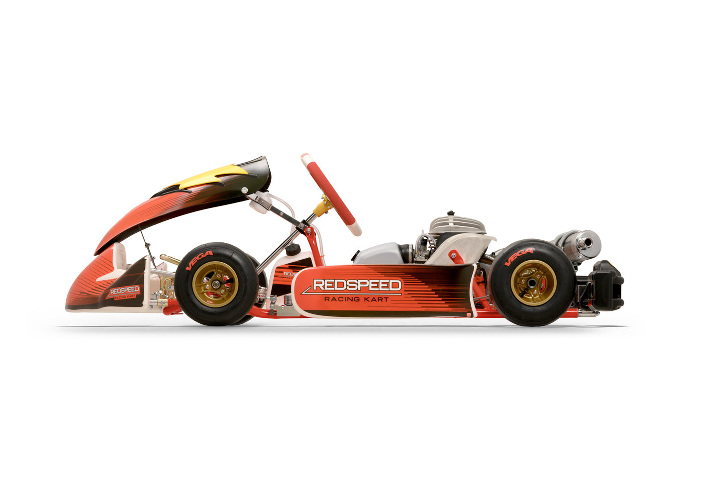 Left Side of a Redspeed Rookie EVM/25 Kart.