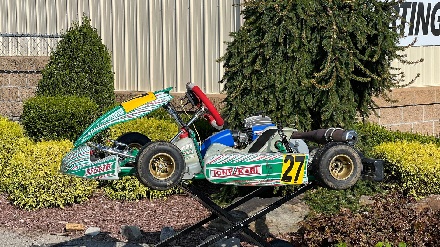 Left Side of a 2023 Tony Kart Cadet with Swift Engine.