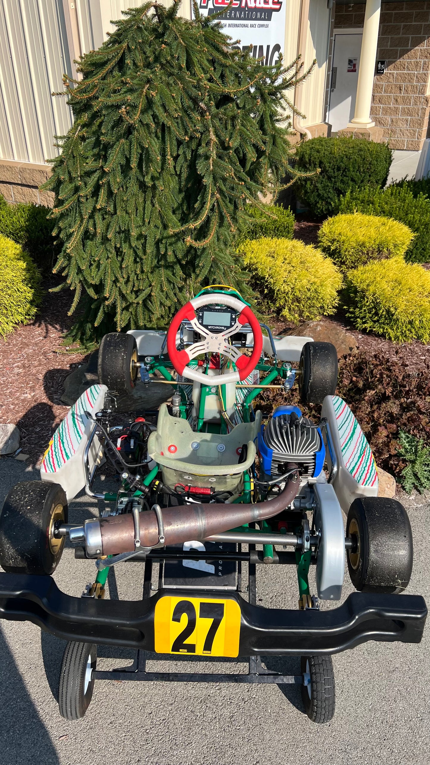 Top of a 2023 Tony Kart Cadet with Swift Engine.
