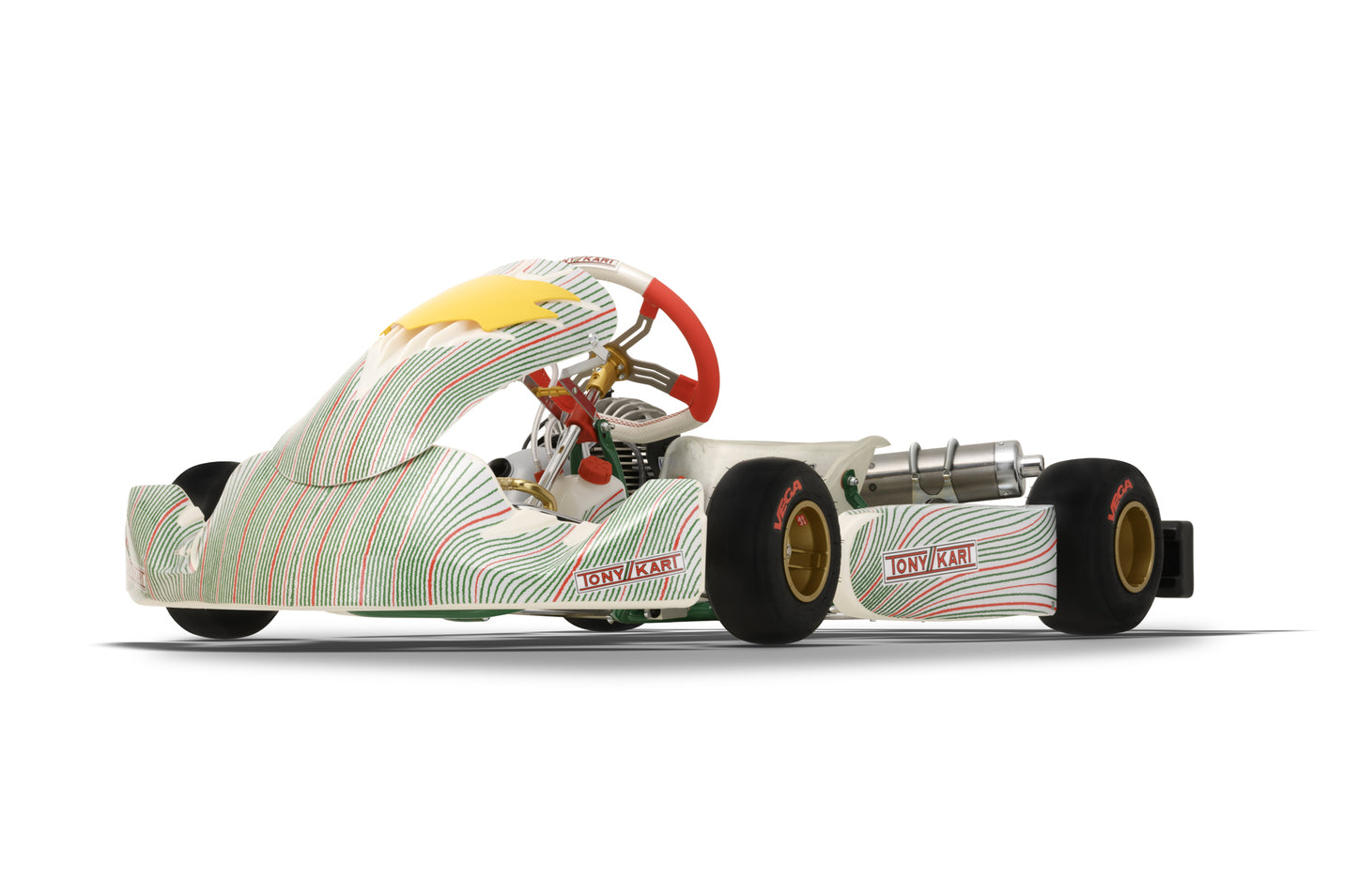 Front Left Side of a 2025 Tony Kart Rookie EVM/25.