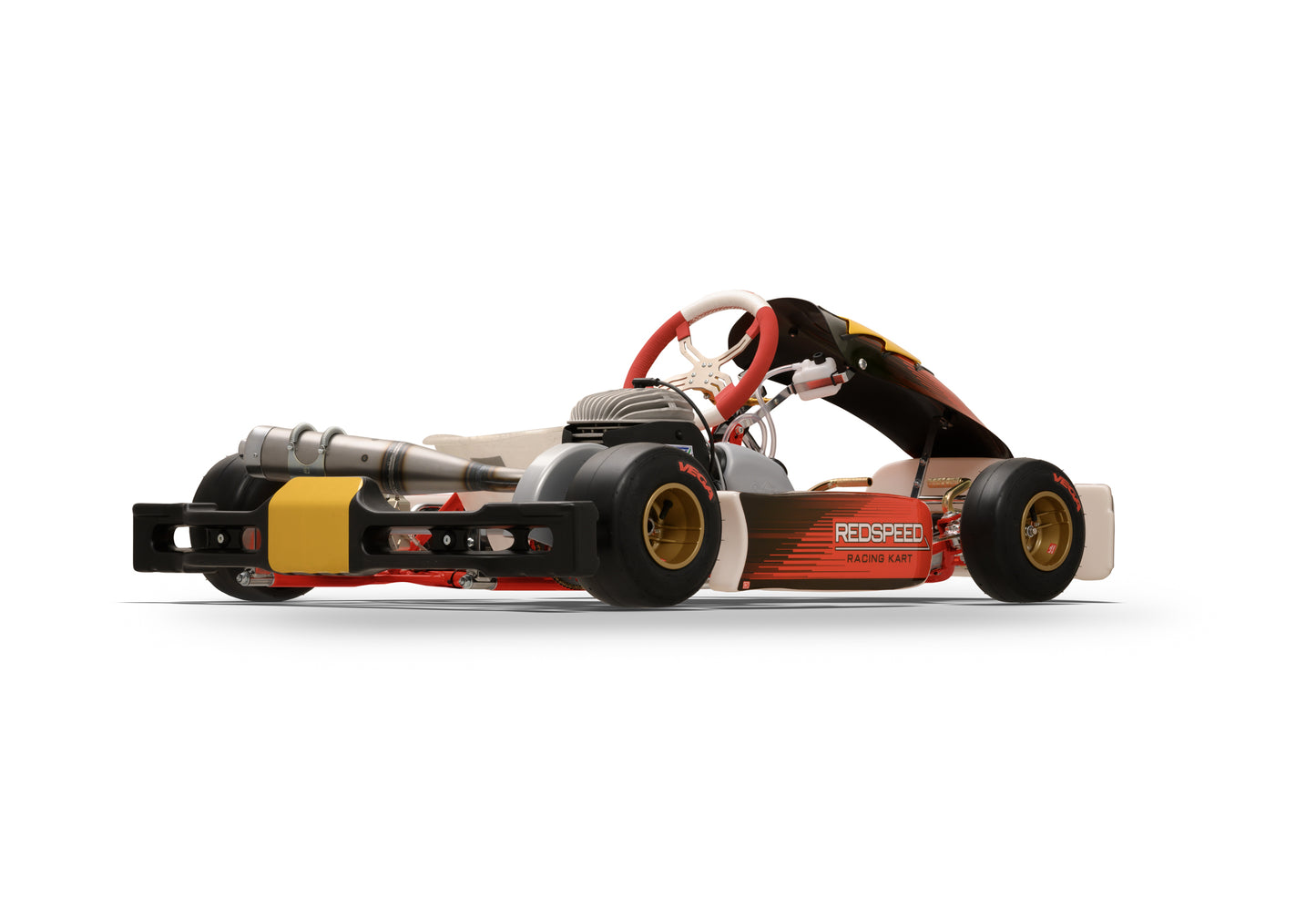 Back Right Side of a Redspeed Rookie EVM/25 Kart.