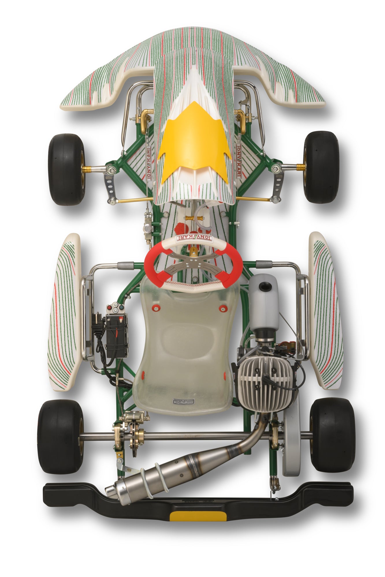 Top Side of a 2025 Tony Kart Rookie EVM/25.