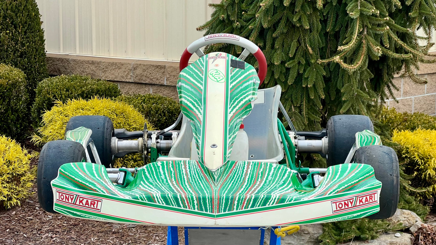 Front of a 2017 Tony Kart.