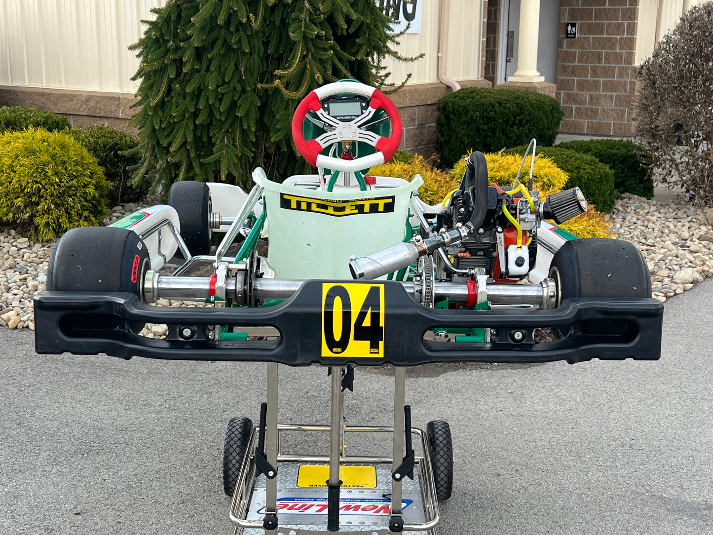 Back of a 2023 Tony Kart 401RR with Lawson Speed Shop LO206.
