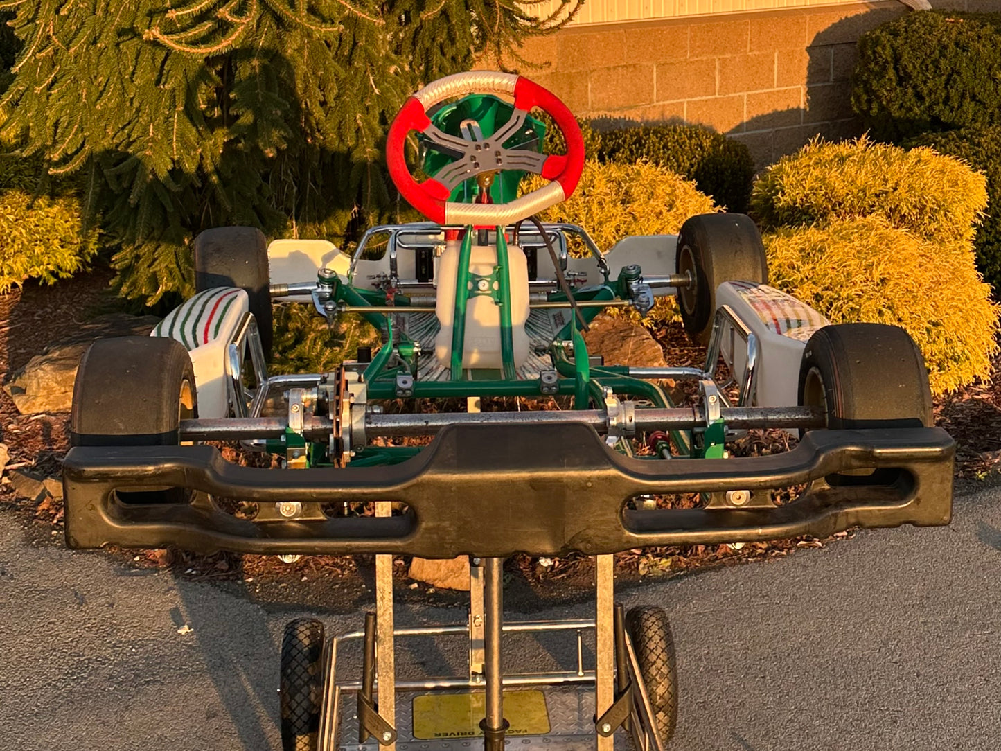 Back of a 2023 Tony Kart Cadet Kart.