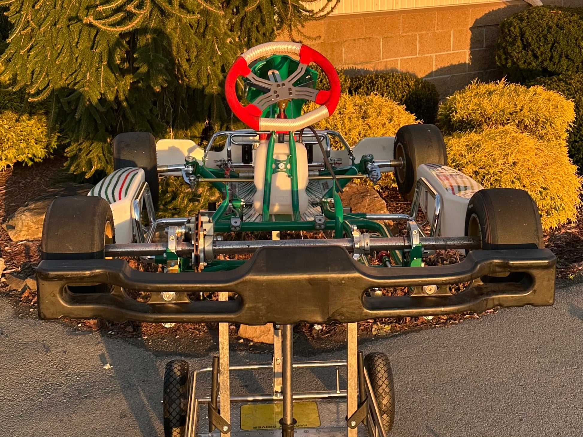 Back of a 2023 Tony Kart Cadet Kart.
