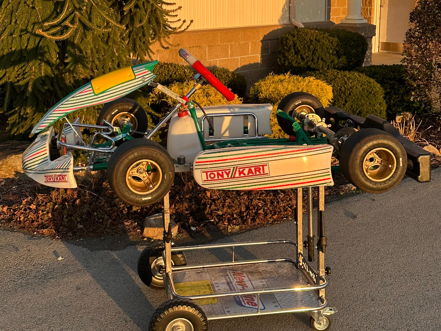 Left Side of a 2023 Tony Kart Cadet Kart.