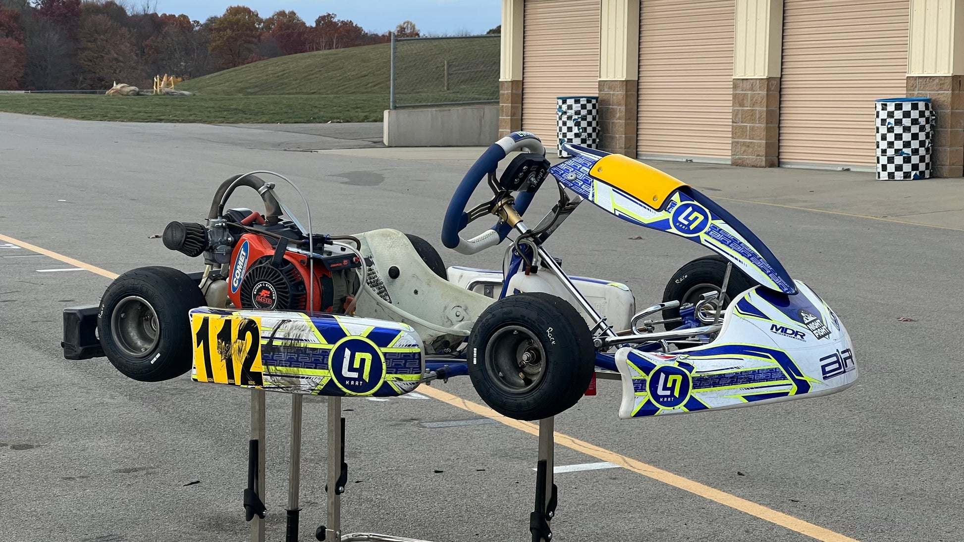 Right Side of a 2024 LN Cadet Kart with a Lawson Speed Shop LO206 Engine.