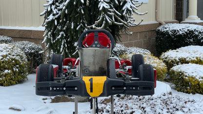 Back of a Race Factory Kid Kart.