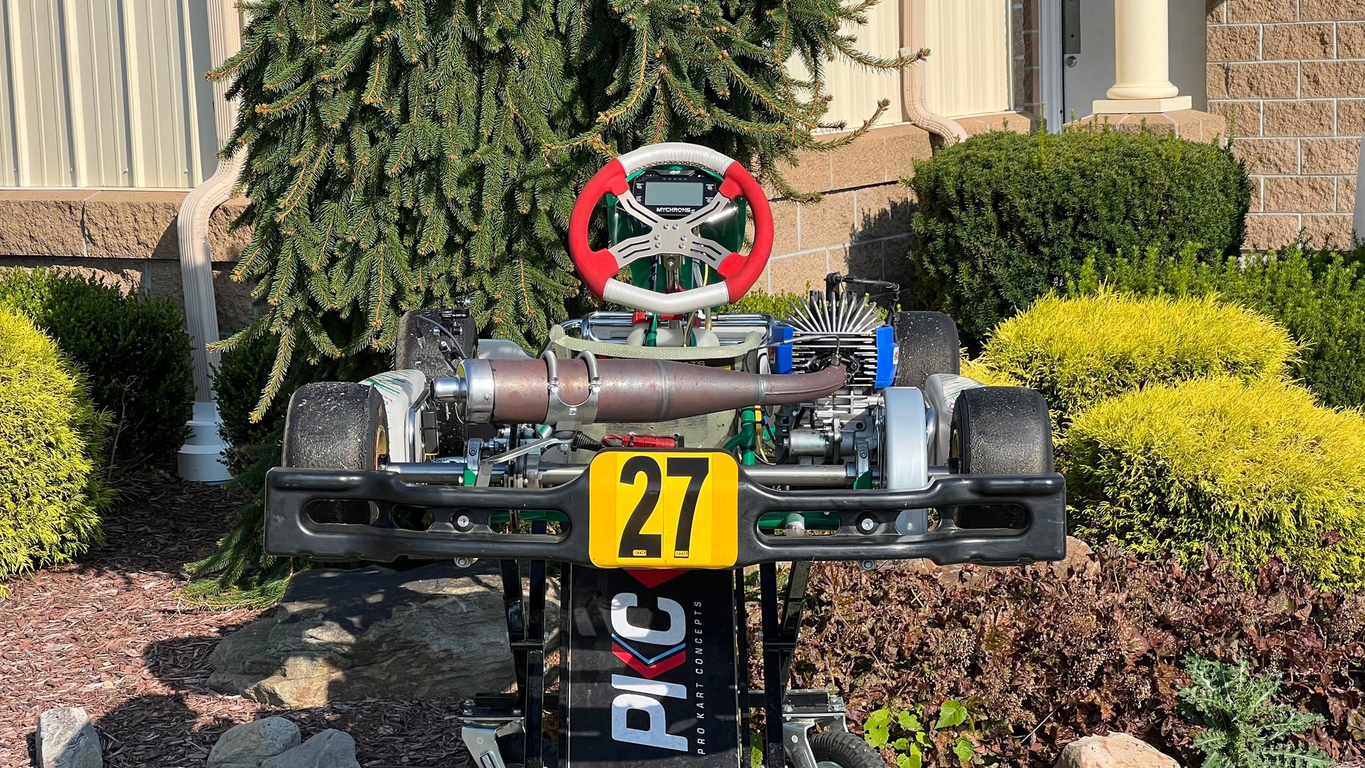 Back of a 2023 Tony Kart Cadet with Swift Engine.