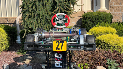 Back of a 2023 Tony Kart Cadet with Swift Engine.